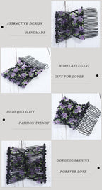 Fashion Professional Hair Comb Ladies Magic Beads Elasticity Double Bead String Clamp Stretchy Gorgeous Hair Accessories For Women for Valentine's Day