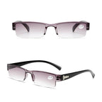 Fashion Reading Glasses Men Women Clear Lens Half Frame Presbyopic Eyewear For Reader Computer Reading Glasses For Women And Men Fashion Rectangle Eyewear Frame Stevvex