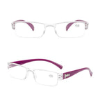 Fashion Reading Glasses Men Women Clear Lens Half Frame Presbyopic Eyewear For Reader Computer Reading Glasses For Women And Men Fashion Rectangle Eyewear Frame Stevvex