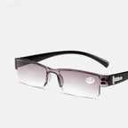 Fashion Reading Glasses Men Women Clear Lens Half Frame Presbyopic Eyewear For Reader Computer Reading Glasses For Women And Men Fashion Rectangle Eyewear Frame Stevvex
