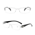 Fashion Reading Glasses Men Women Clear Lens Half Frame Presbyopic Eyewear For Reader Computer Reading Glasses For Women And Men Fashion Rectangle Eyewear Frame Stevvex