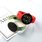 Fashion Silicone Watch Children Electronic Sport LED Touch Digital Screen Wrist Watch Boys Girls Ultra-Thin Digital Sports Watch Stainless Steel Fashion Wrist Watch For Men Women Stevvex