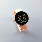 Fashion Silicone Watch Children Electronic Sport LED Touch Digital Screen Wrist Watch Boys Girls Ultra-Thin Digital Sports Watch Stainless Steel Fashion Wrist Watch For Men Women Stevvex