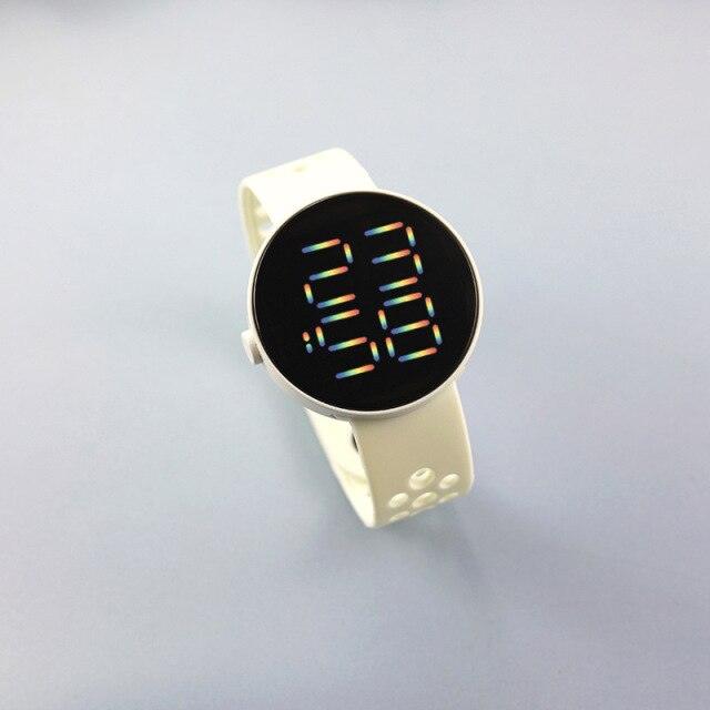 Fashion Silicone Watch Children Electronic Sport LED Touch Digital Screen Wrist Watch Boys Girls Ultra-Thin Digital Sports Watch Stainless Steel Fashion Wrist Watch For Men Women Stevvex