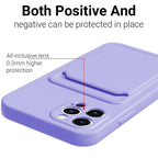 Fashion Sleek Phone Case For Iphone 11 Cases Card Slot Silicon Iphone 13 Pro Max 12 13 Mini Covers Elegant Simple Ultra-thin Back Mobile Phone Case with Card Holder Stevvex