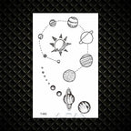 Fashion Small Sexy Black Temporary Waterproof Tattoo Cute Star Heart Tattoos Sticker Body Finger Tattoo For Kids Womens
