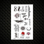 Fashion Small Sexy Black Temporary Waterproof Tattoo Cute Star Heart Tattoos Sticker Body Finger Tattoo For Kids Womens