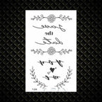 Fashion Small Sexy Black Temporary Waterproof Tattoo Cute Star Heart Tattoos Sticker Body Finger Tattoo For Kids Womens