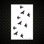 Fashion Small Sexy Black Temporary Waterproof Tattoo Cute Star Heart Tattoos Sticker Body Finger Tattoo For Kids Womens