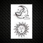 Fashion Small Sexy Black Temporary Waterproof Tattoo Cute Star Heart Tattoos Sticker Body Finger Tattoo For Kids Womens