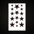 Fashion Small Sexy Black Temporary Waterproof Tattoo Cute Star Heart Tattoos Sticker Body Finger Tattoo For Kids Womens