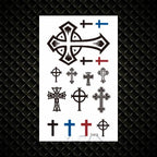 Fashion Small Sexy Black Temporary Waterproof Tattoo Cute Star Heart Tattoos Sticker Body Finger Tattoo For Kids Womens