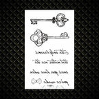 Fashion Small Sexy Black Temporary Waterproof Tattoo Cute Star Heart Tattoos Sticker Body Finger Tattoo For Kids Womens