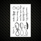 Fashion Small Sexy Black Temporary Waterproof Tattoo Cute Star Heart Tattoos Sticker Body Finger Tattoo For Kids Womens