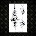 Fashion Small Sexy Black Temporary Waterproof Tattoo Cute Star Heart Tattoos Sticker Body Finger Tattoo For Kids Womens