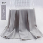 Fashion Soft Long Plain High Quality Premium Heavy Lightweight Elegant Chiffon Hijab Scarf  Scarves Hijabs Lightweight Islamic Head Wear Escharpe Shawls Long Shawls For Women