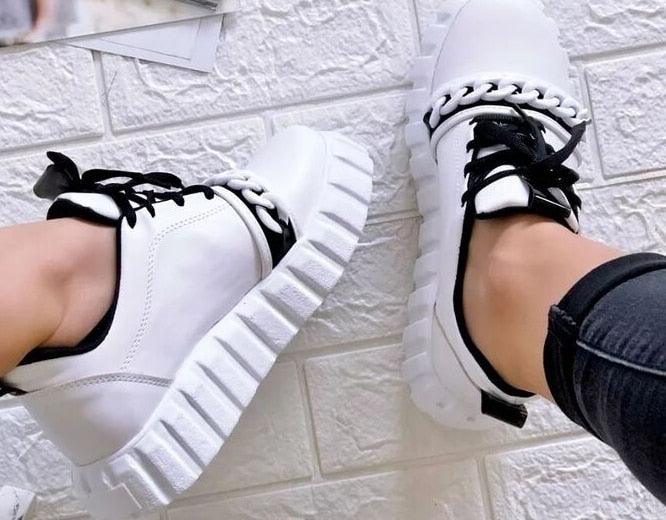 Fashion Spring New Purple Shoes Platform Sneakers Women Tenis Casual Shoes Lightweight Comfortable Vulcanize Shoes Luxury Fashion Womens Leather Sneakers Stevvex