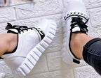 Fashion Spring New Purple Shoes Platform Sneakers Women Tenis Casual Shoes Lightweight Comfortable Vulcanize Shoes Luxury Fashion Womens Leather Sneakers Stevvex