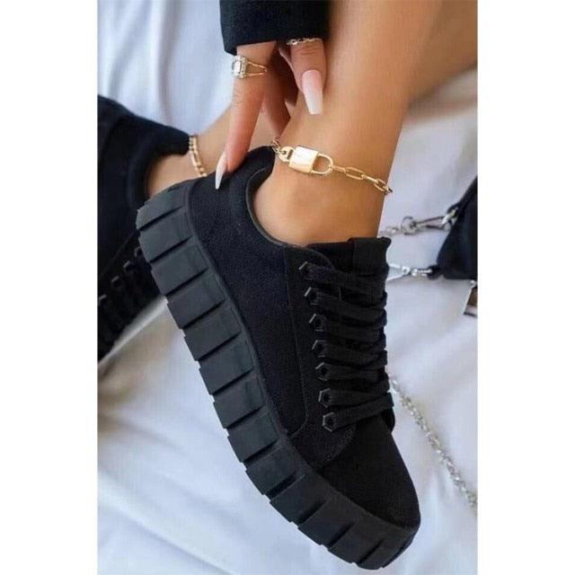 Fashion Spring New Purple Shoes Platform Sneakers Women Tenis Casual Shoes Lightweight Comfortable Vulcanize Shoes Luxury Fashion Womens Leather Sneakers Stevvex