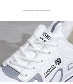 Fashion Spring Reflective Women Sneakers Lace Up Chunky Sneakers Mixed Color Women's Lightweight Casual Everyday Walking Fashion Chunky Sneakers Stevvex