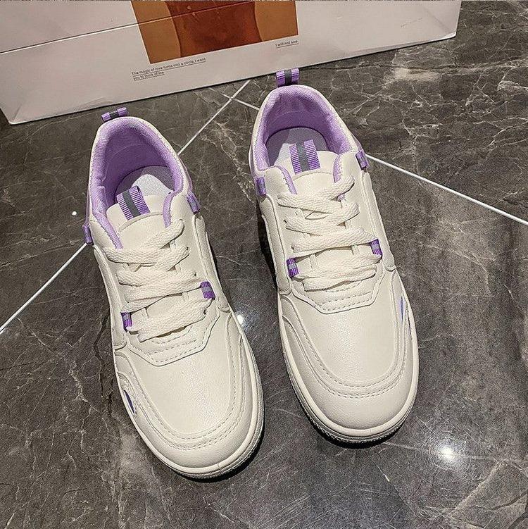 Fashion Spring Womens Sneakers Lace Up Casual Shoes Breathable Comfortable Women's Casual Flats Elegant Soft Walking Sneakers Elegant Soft Design Stevvex