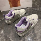 Fashion Spring Womens Sneakers Lace Up Casual Shoes Breathable Comfortable Women's Casual Flats Elegant Soft Walking Sneakers Elegant Soft Design Stevvex