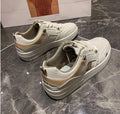 Fashion Spring Womens Sneakers Lace Up Casual Shoes Breathable Comfortable Women's Casual Flats Elegant Soft Walking Sneakers Elegant Soft Design Stevvex