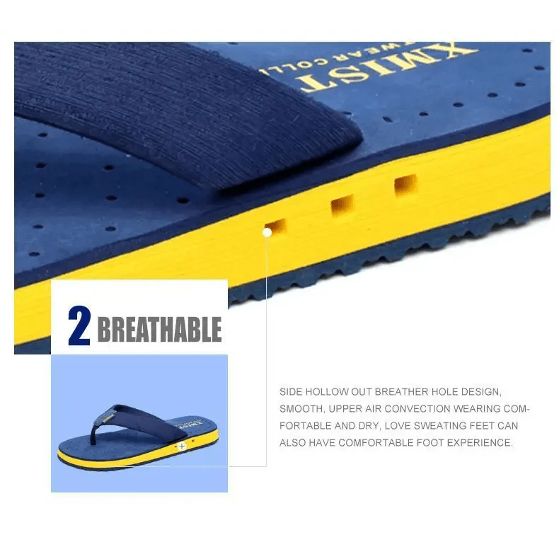 Fashion Summer Big Size Youth Slippers For Men Women Massage Non-Slip Cool Outside Flip Flops Breathable Thick-Soled Slippers Stevvex