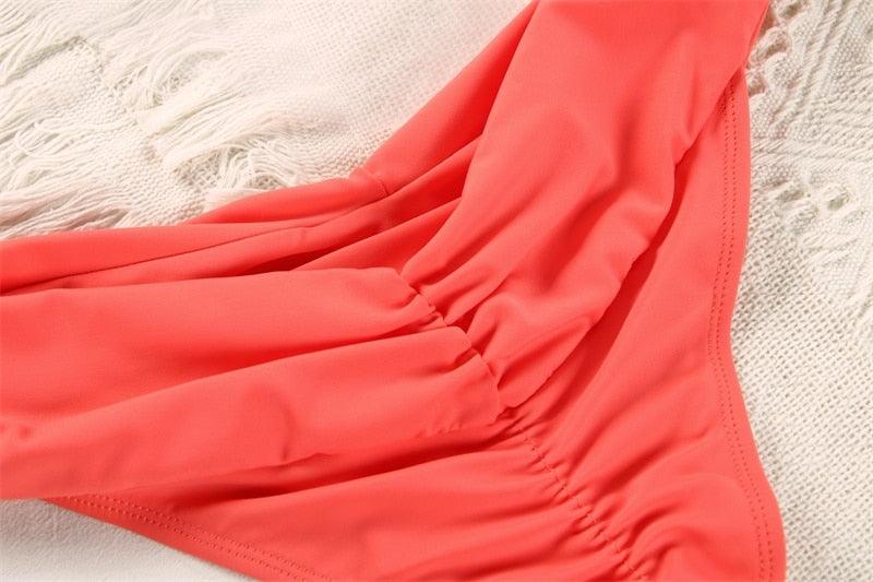 Fashion Swimwear Women Bikini Sets Women Lace Up Two Piece String Bikinis Beach Swimsuit Triangle Bathing Suit Side Tie Swimwear String Swimming Suit For Women Bathing Suit Micro Halter String Triangle Bikini Stevvex