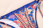 Fashion Swimwear Women Bikini Sets Women Lace Up Two Piece String Bikinis Beach Swimsuit Triangle Bathing Suit Side Tie Swimwear String Swimming Suit For Women Bathing Suit Micro Halter String Triangle Bikini Stevvex