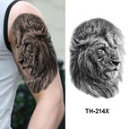 Fashion Temporary Sticker Tiger Tattoo Waterproof Removable Realistic Body Tatoo For Mens