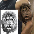 Fashion Temporary Sticker Tiger Tattoo Waterproof Removable Realistic Body Tatoo For Mens