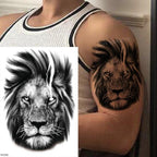 Fashion Temporary Sticker Tiger Tattoo Waterproof Removable Realistic Body Tatoo For Mens