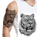 Fashion Temporary Sticker Tiger Tattoo Waterproof Removable Realistic Body Tatoo For Mens