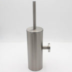 Fashion Toilet Cleaning Brush Holder Sets Wall Mount Stainless Steel Bathroom Accessories Hardware Black Chrome Toilet Bowl Brush with Stainless Steel Handle Durable Bristles Deep Cleaning Compact Bathroom Brush Save Space Good Grip Anti-Drip Stevvex