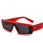 Fashion Trendy Chunky Frame 90s Rectangle Popular & Unique Square Small Sunglasses For Women & Men Rectangle Personalized Sun Glasses Design Outdoor Decent Shades Eyewear Stevvex