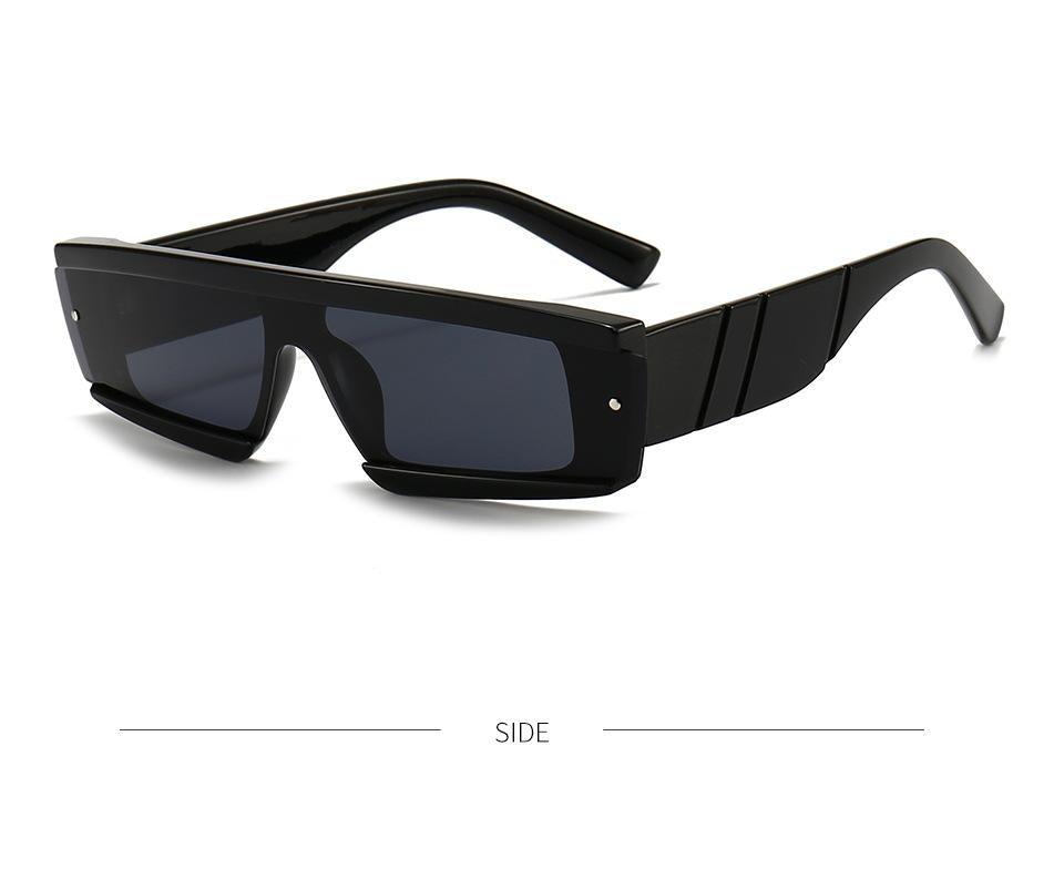 Fashion Trendy Chunky Frame 90s Rectangle Popular & Unique Square Small Sunglasses For Women & Men Rectangle Personalized Sun Glasses Design Outdoor Decent Shades Eyewear Stevvex