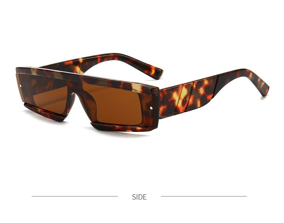 Fashion Trendy Chunky Frame 90s Rectangle Popular & Unique Square Small Sunglasses For Women & Men Rectangle Personalized Sun Glasses Design Outdoor Decent Shades Eyewear Stevvex
