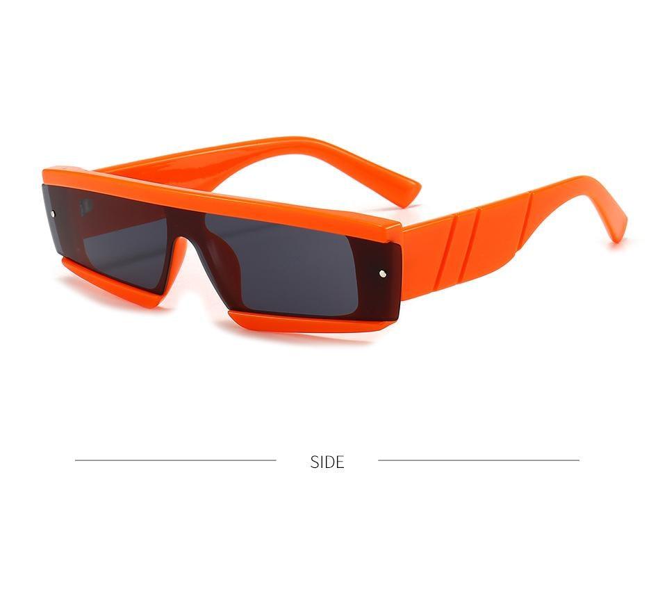 Fashion Trendy Chunky Frame 90s Rectangle Popular & Unique Square Small Sunglasses For Women & Men Rectangle Personalized Sun Glasses Design Outdoor Decent Shades Eyewear Stevvex