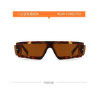 Fashion Trendy Chunky Frame 90s Rectangle Popular & Unique Square Small Sunglasses For Women & Men Rectangle Personalized Sun Glasses Design Outdoor Decent Shades Eyewear Stevvex