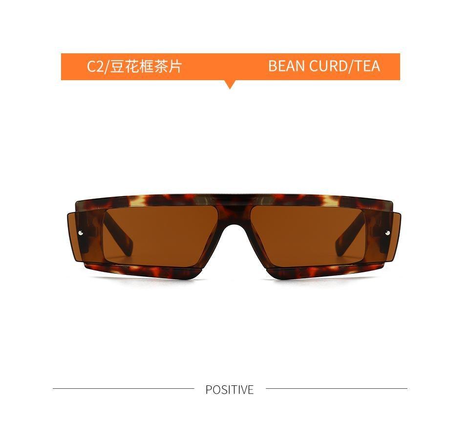 Fashion Trendy Chunky Frame 90s Rectangle Popular & Unique Square Small Sunglasses For Women & Men Rectangle Personalized Sun Glasses Design Outdoor Decent Shades Eyewear Stevvex