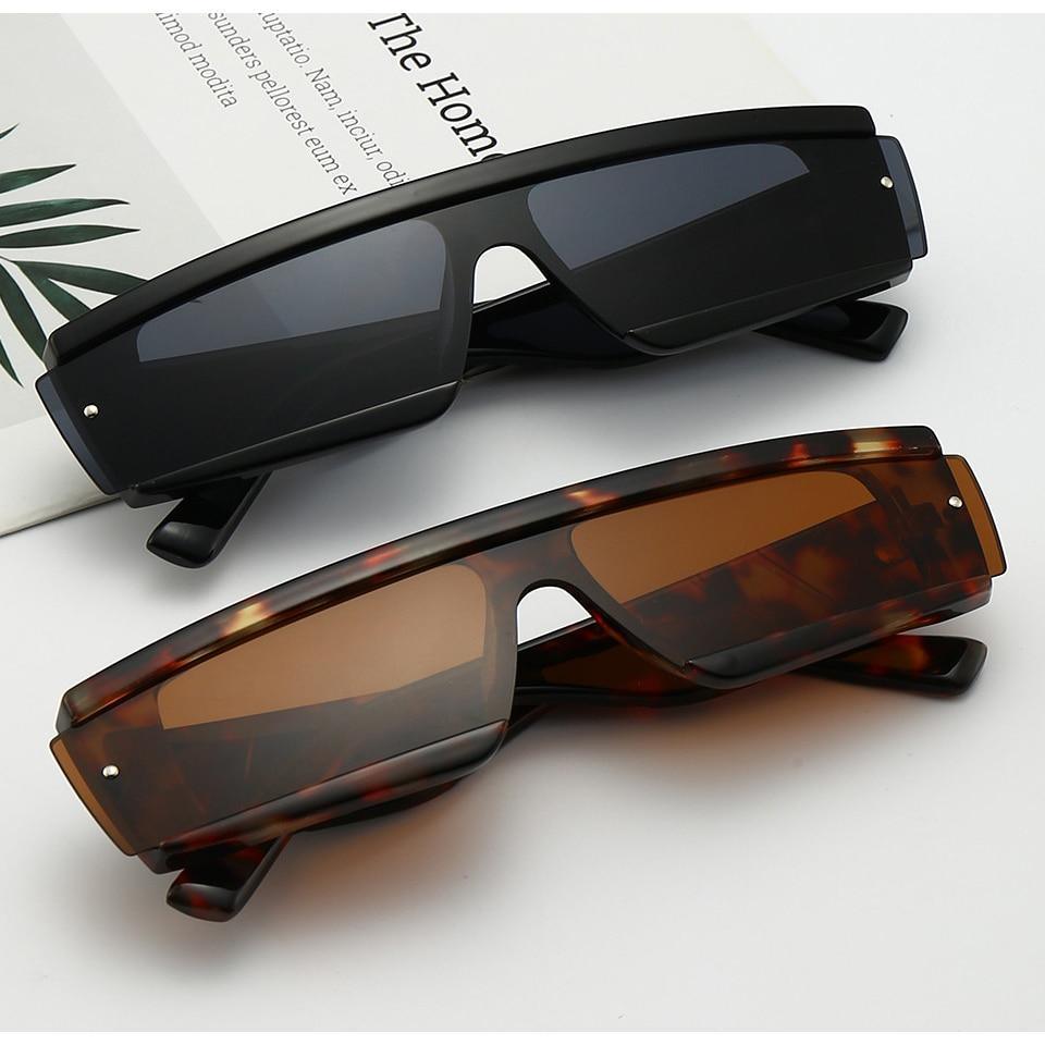 Fashion Trendy Chunky Frame 90s Rectangle Popular & Unique Square Small Sunglasses For Women & Men Rectangle Personalized Sun Glasses Design Outdoor Decent Shades Eyewear Stevvex