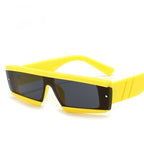 Fashion Trendy Chunky Frame 90s Rectangle Popular & Unique Square Small Sunglasses For Women & Men Rectangle Personalized Sun Glasses Design Outdoor Decent Shades Eyewear Stevvex