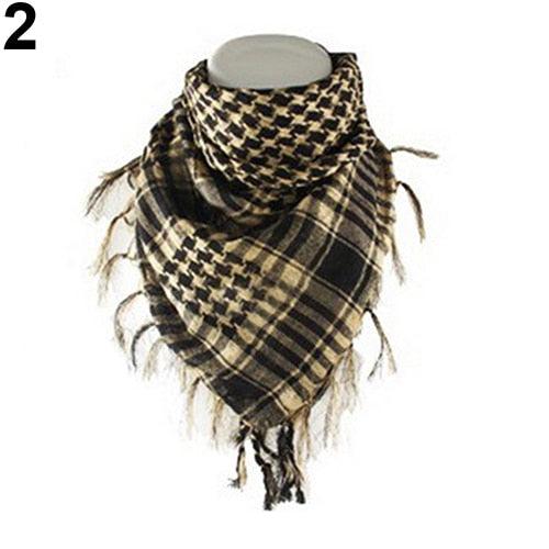 Fashion Unisex Lightweight Military Arab Tactical Desert Army Shemagh Keffiyeh Scarf Outdoor Unisex Army Military Tactical Arab Shemagh Cotton Scarves Hunting Keffiyeh Arabic Muslim Head Wrap Paintball Head Scarf Face Mesh Desert Bandanas Stevvex