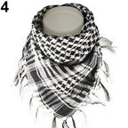 Fashion Unisex Lightweight Military Arab Tactical Desert Army Shemagh Keffiyeh Scarf Outdoor Unisex Army Military Tactical Arab Shemagh Cotton Scarves Hunting Keffiyeh Arabic Muslim Head Wrap Paintball Head Scarf Face Mesh Desert Bandanas Stevvex
