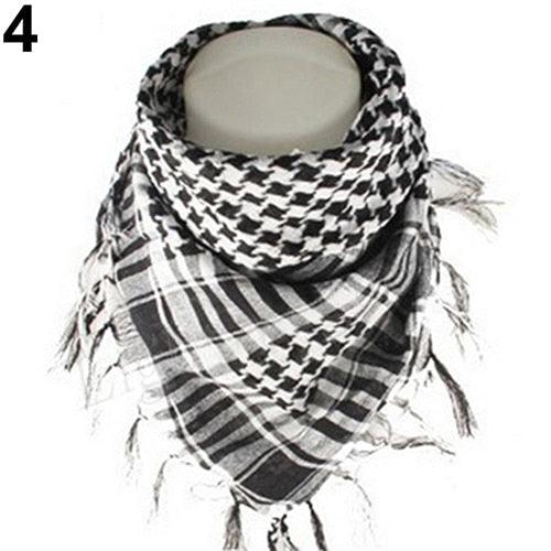 Fashion Unisex Lightweight Military Arab Tactical Desert Army Shemagh Keffiyeh Scarf Outdoor Unisex Army Military Tactical Arab Shemagh Cotton Scarves Hunting Keffiyeh Arabic Muslim Head Wrap Paintball Head Scarf Face Mesh Desert Bandanas Stevvex