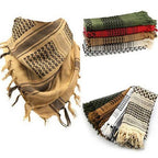 Fashion Unisex Lightweight Military Arab Tactical Desert Army Shemagh Keffiyeh Scarf Outdoor Unisex Army Military Tactical Arab Shemagh Cotton Scarves Hunting Keffiyeh Arabic Muslim Head Wrap Paintball Head Scarf Face Mesh Desert Bandanas Stevvex