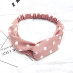 Fashion Wave Point Knot Headband Women Turban Elastic Hairband Head Wrap Hair Accessories for Girls Lady Headwear Hair Band Gorgeous Hair Accessories For Women
