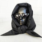 Fashion Winter Light Soft Warm Puffer Neckerchief Puff Neck Scarf Lightweight Head Wrap Headscarf Scarf Triangle Shawl Hood Scarf Puffy For Women