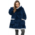 Fashion Winter Oversized Hoodie Women Sweatshirt Hooded Bathrobe Coats Blanket With Sleeves Fleece Christmas TV Blanket Warm Blank Flannel Hoodie Cozy Plush Blanket Hooded Blanket Design Hoodie For Men Women Stevvex